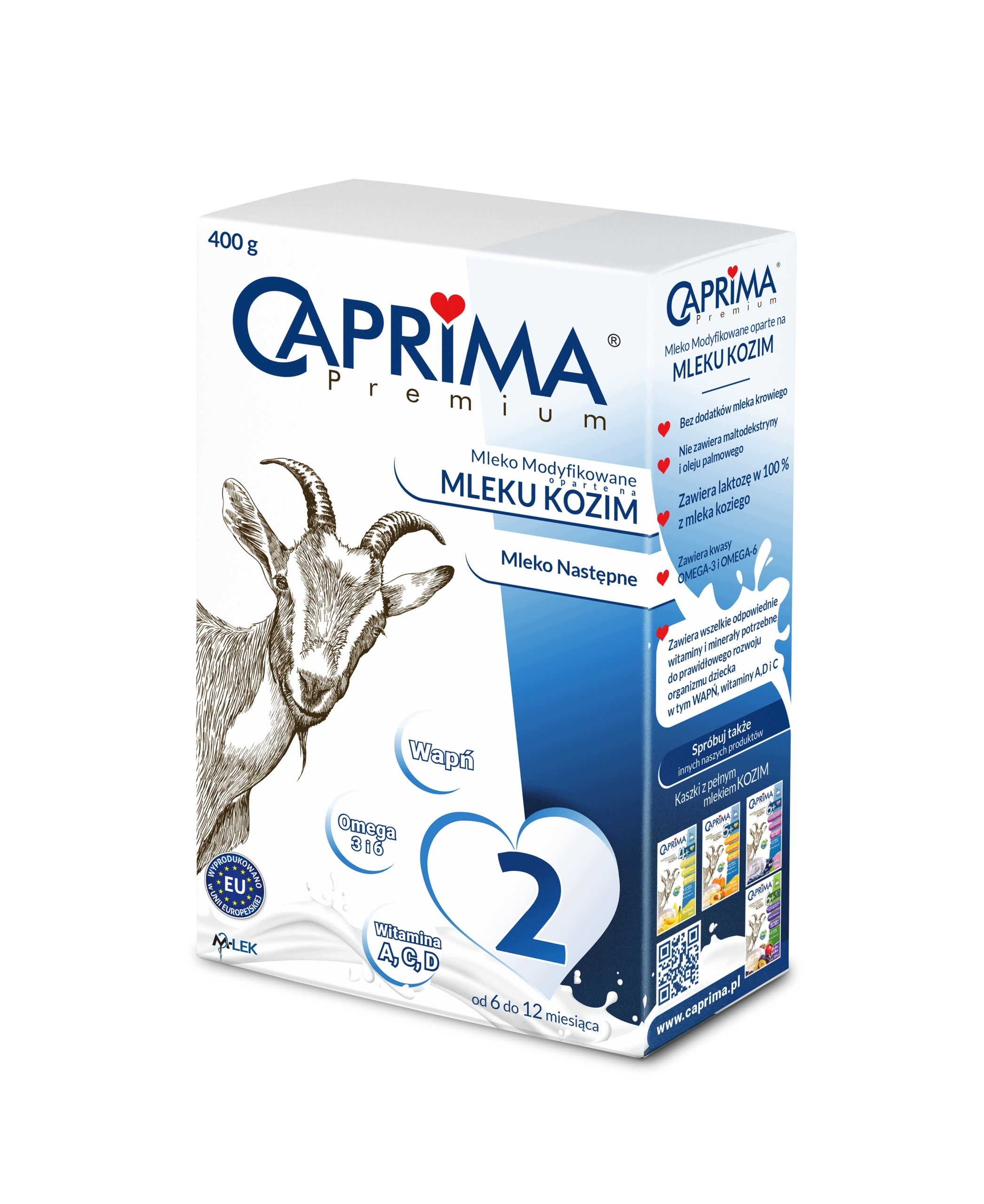 Milk Modified Whole with Goat Milk Caprima Premium 2 6-12 m 400g Product line other
