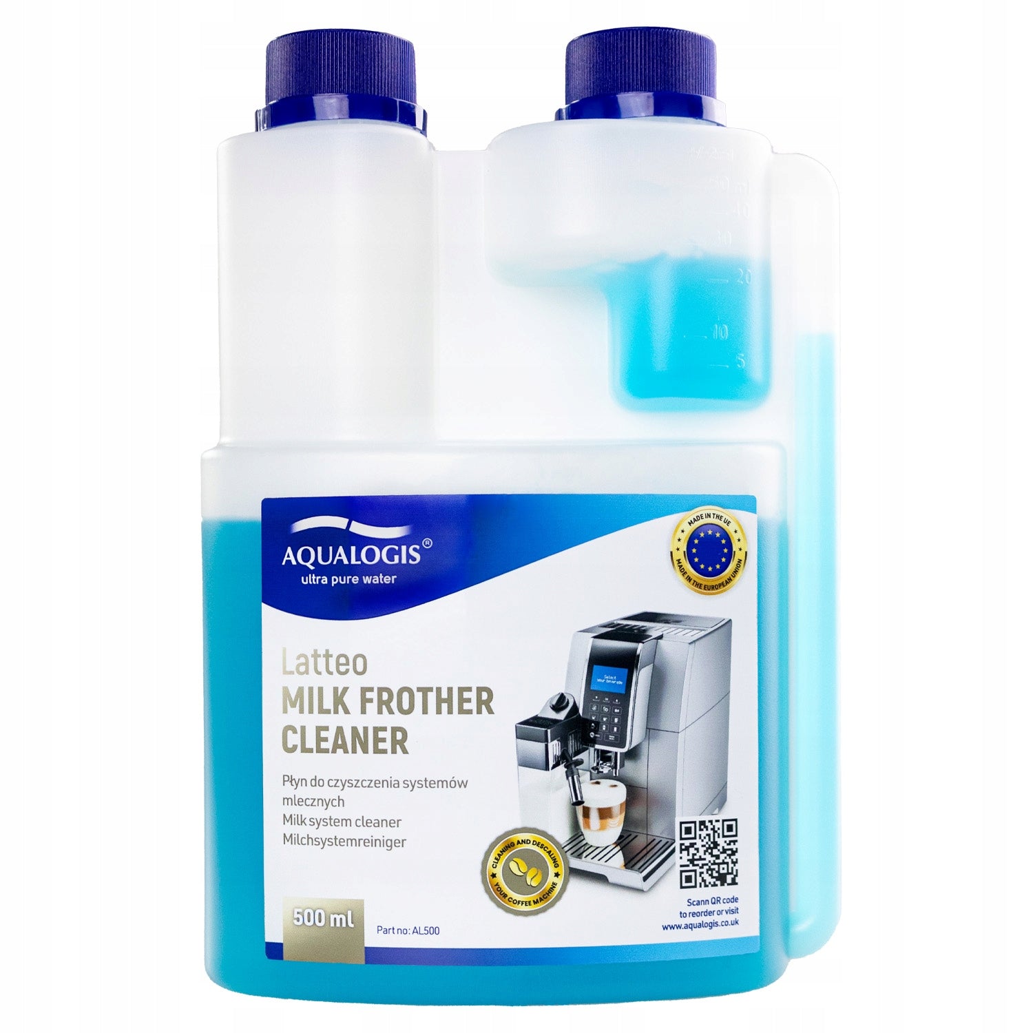 Milk System Cleaner for Aqualogis Latteo 500 ml Manufacturer code Latteo500ml