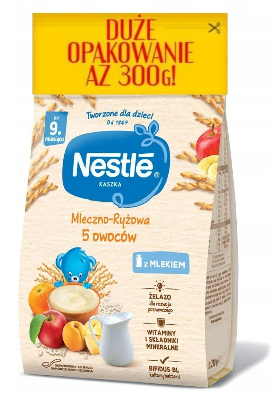 Milk and Rice Porridge Nestle 5 Fruits 9mc 300g Brand Nestlé