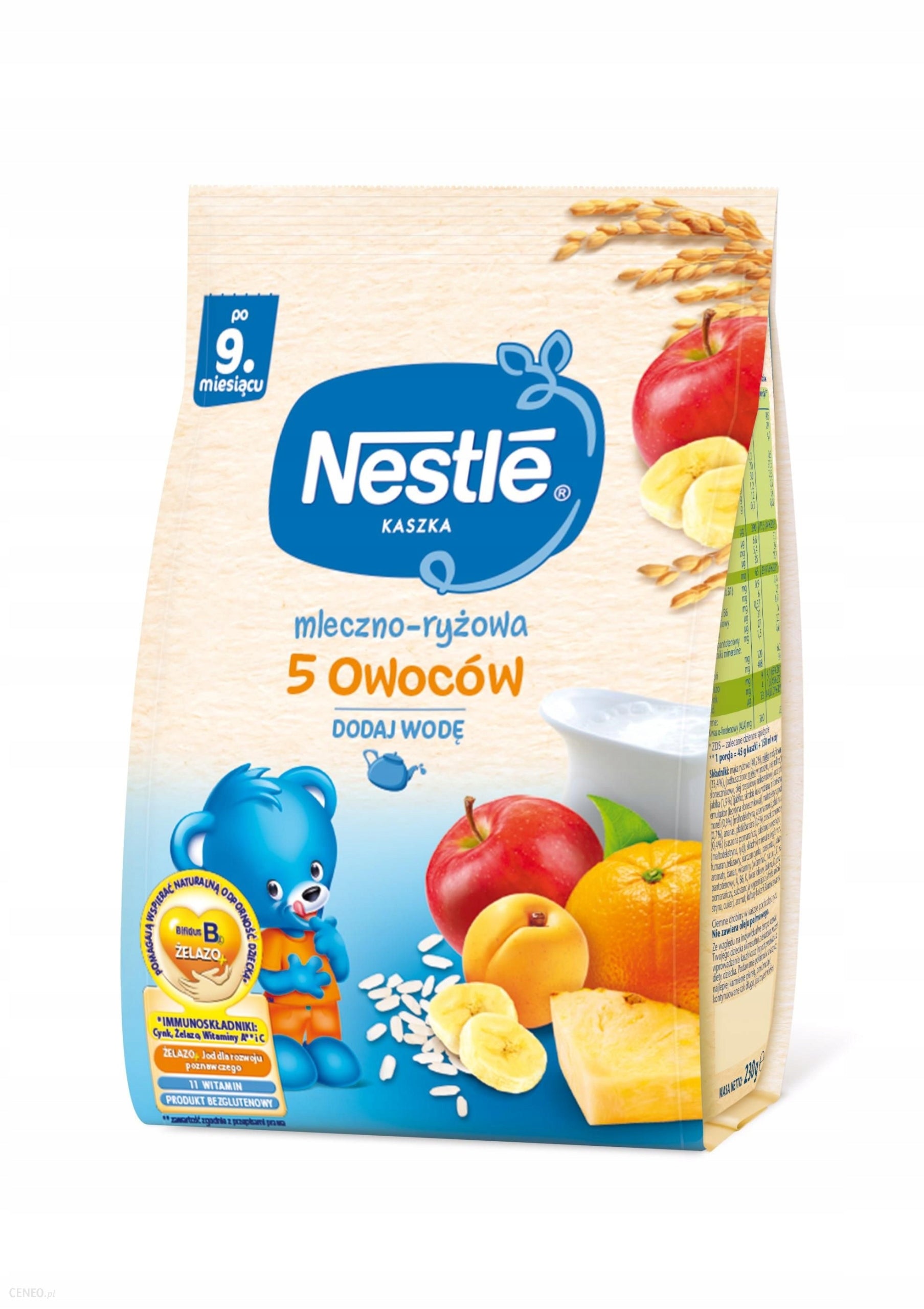 Milk and Rice Porridge Nestle 5 Fruits 9mc 300g