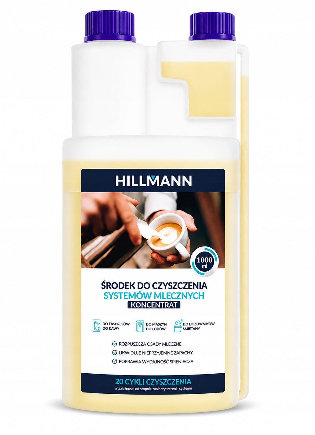Milk circulating cleaner HILLMANN for ice machine machines 1L