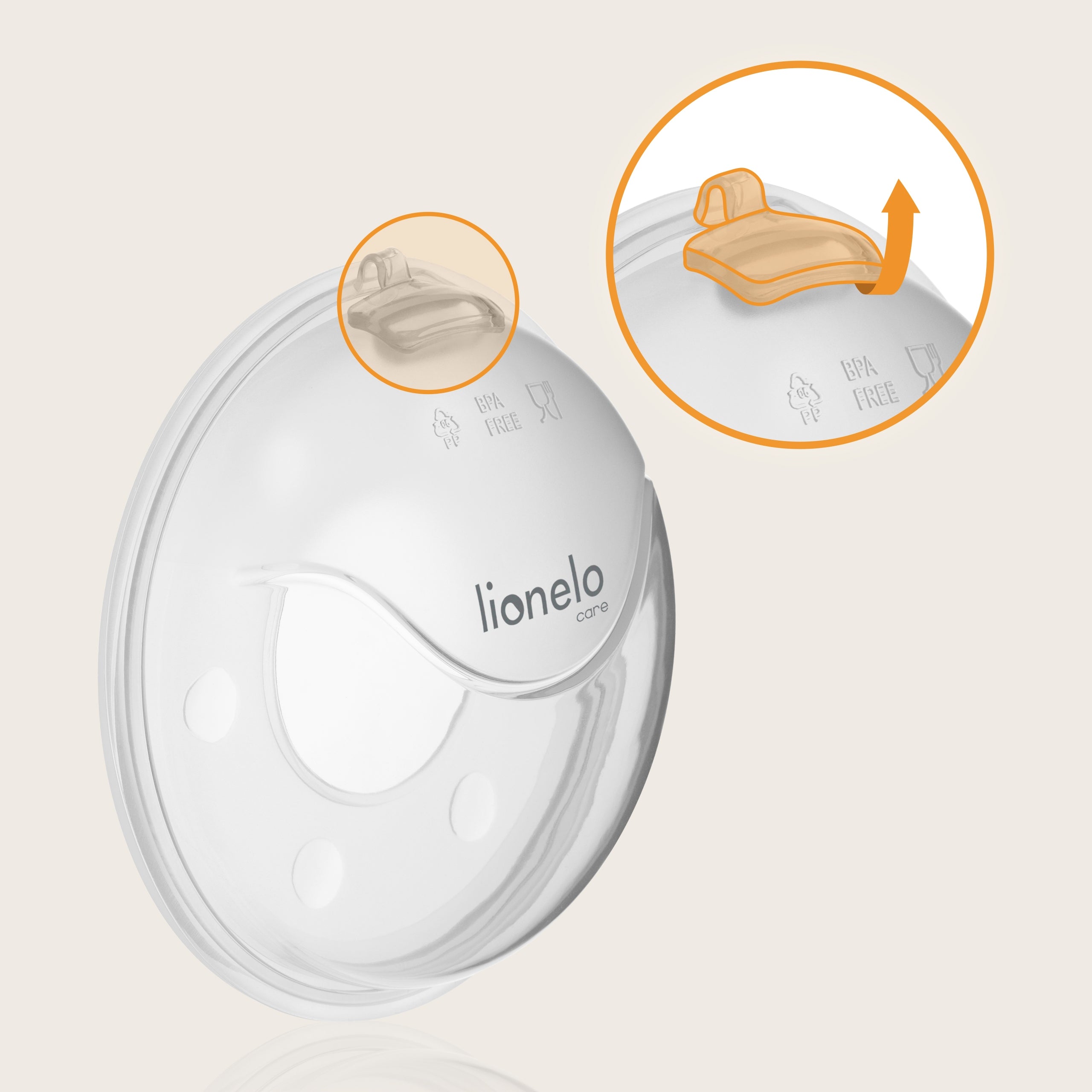 Milk collector LACTATION SHELLS 2 PCS + Case Lionelo Milky Plus EAN (GTIN) 5903771722223