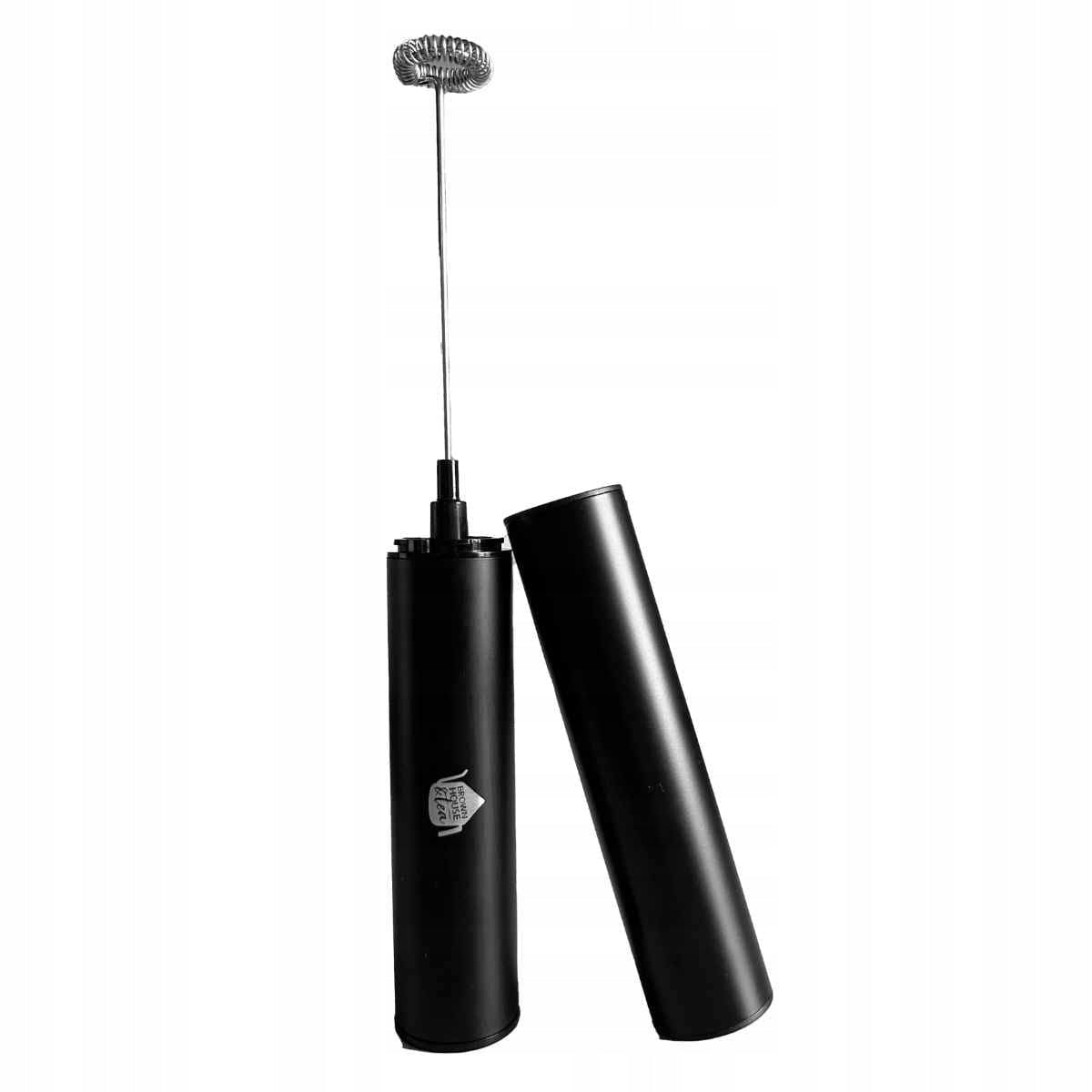 Milk frother and matcha electric hand black LATTEA with cover Packaging status original
