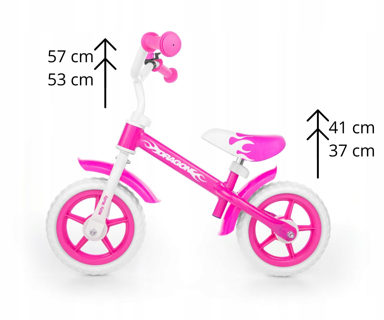 Milly Mally Dragon pink balance bike Brand Milly Mally