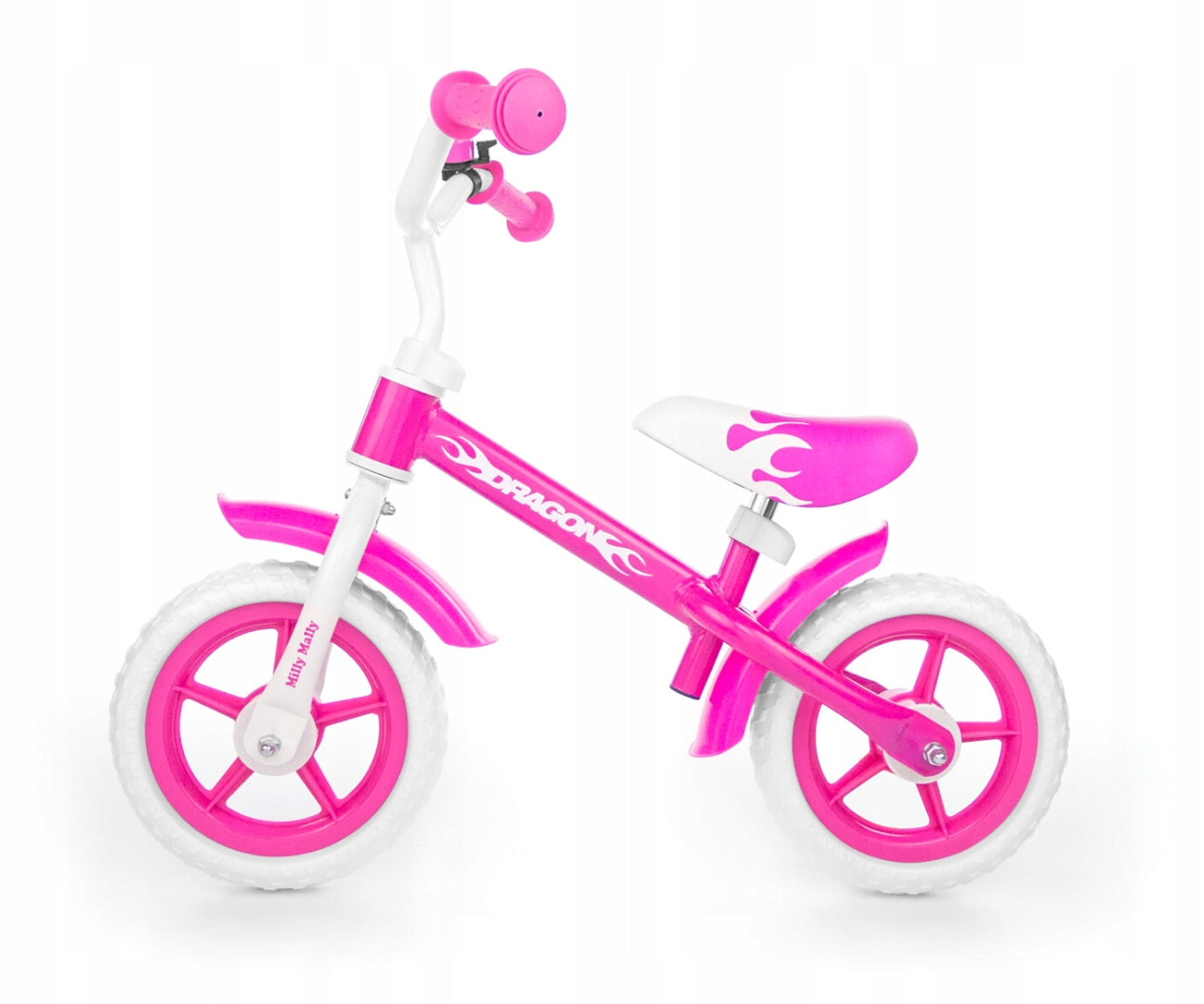 Milly Mally Dragon pink balance bike