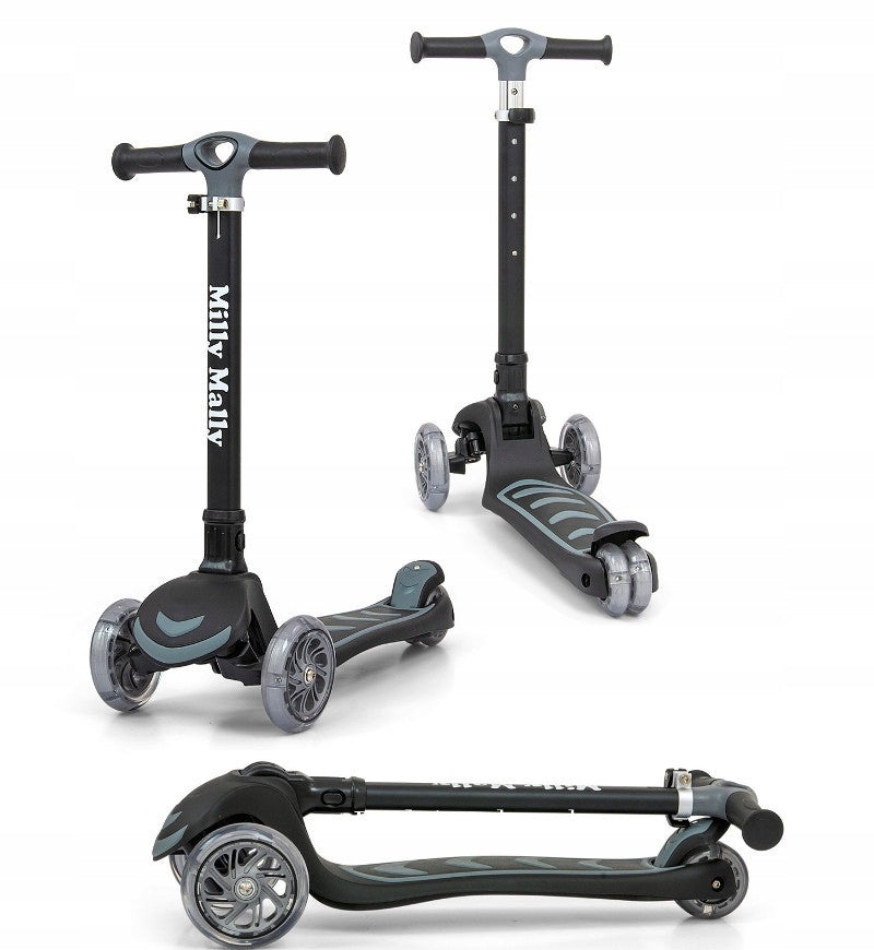 Milly Mally Scooter Boogie Black for Preschooler