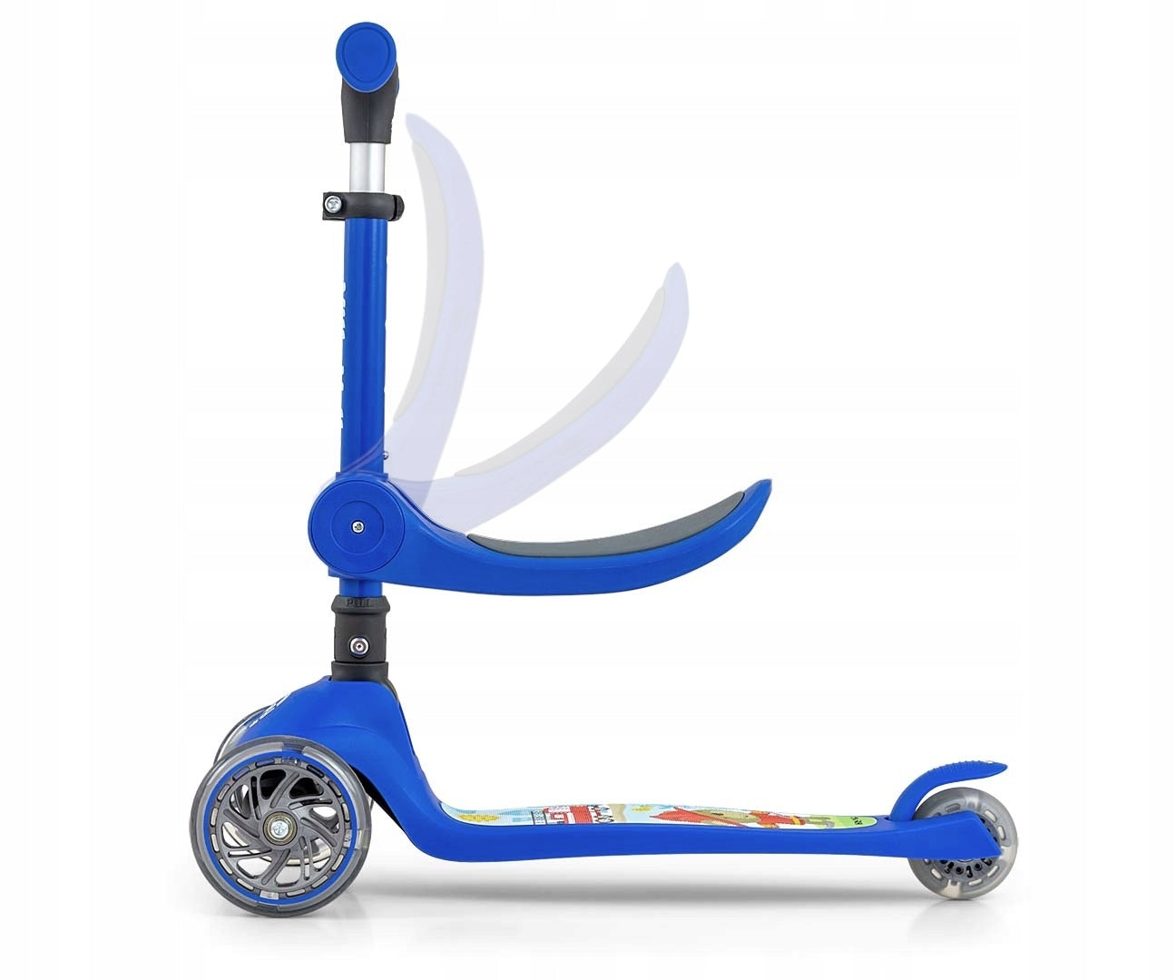 Milly Mally Scooter Fuzzy Blue Brand Milly Mally