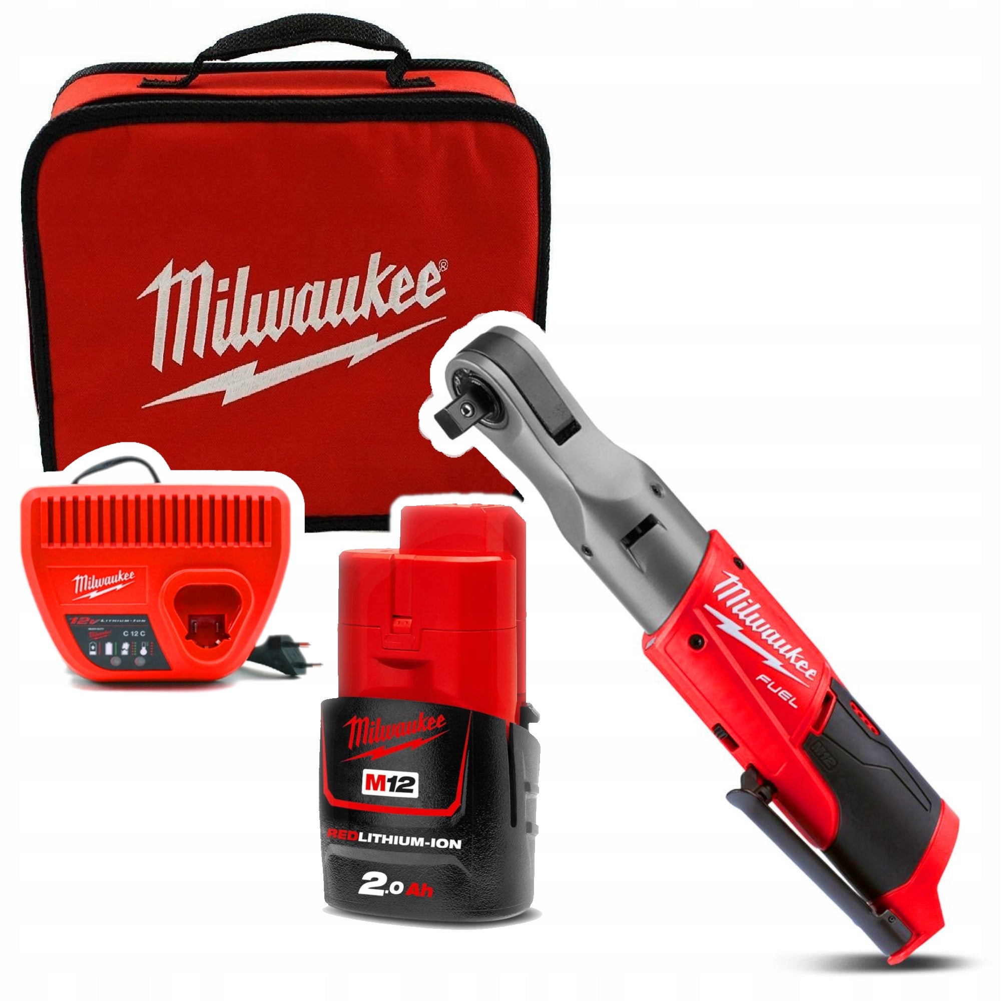 Milwaukee M12 FIR12-201B Impact Ratchet 1x2ah 4933459798