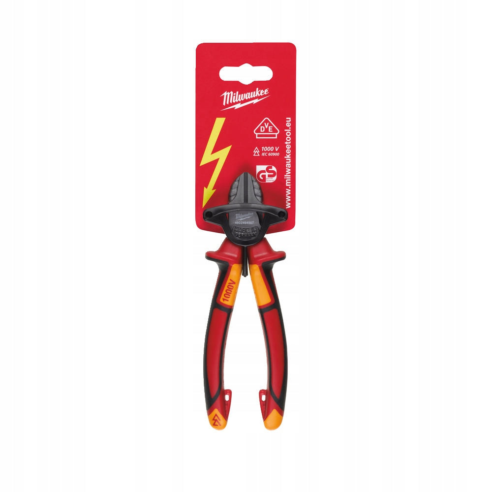 Milwaukee Pliers Insulated Cutters for Side Cutting VDE 160mm 1000V Manufacturer code 4932464567