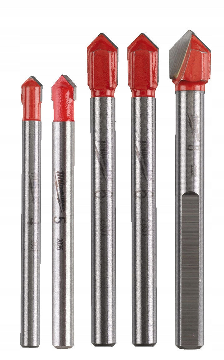 Milwaukee Tile and Ceramic Drill Bit Set 4932479948 5 Pieces Manufacturer code 4932479948