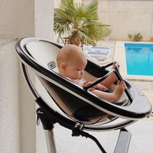 Mima Moon Chair Frame 3in1 to 45kg (2g) & Footrest w.n Bloom, Black Manufacturer code Mima moon 09/2019