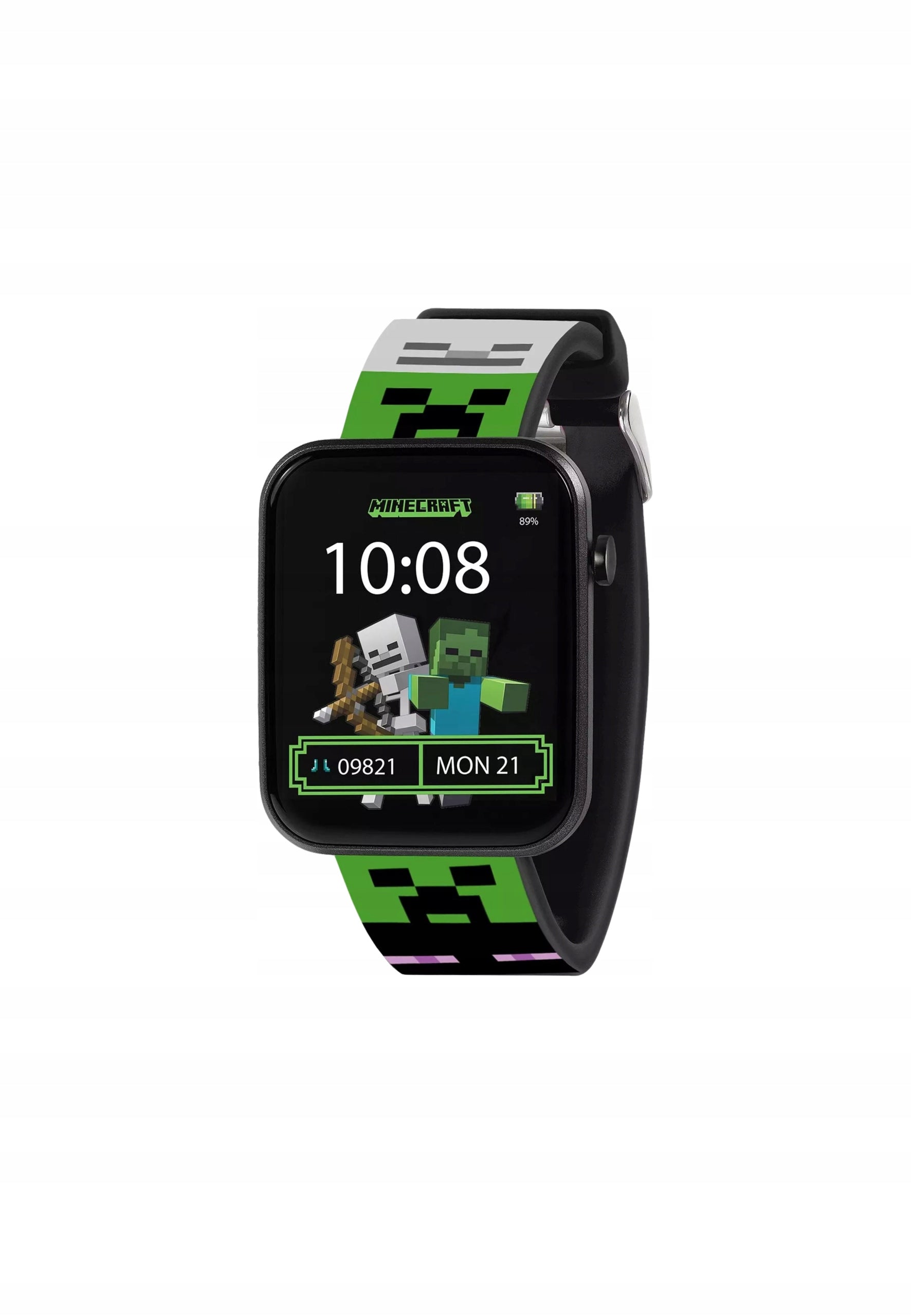 Minecraft Kids Smartwatch, Multicolor, Multicrystal, Metal/Plastic,