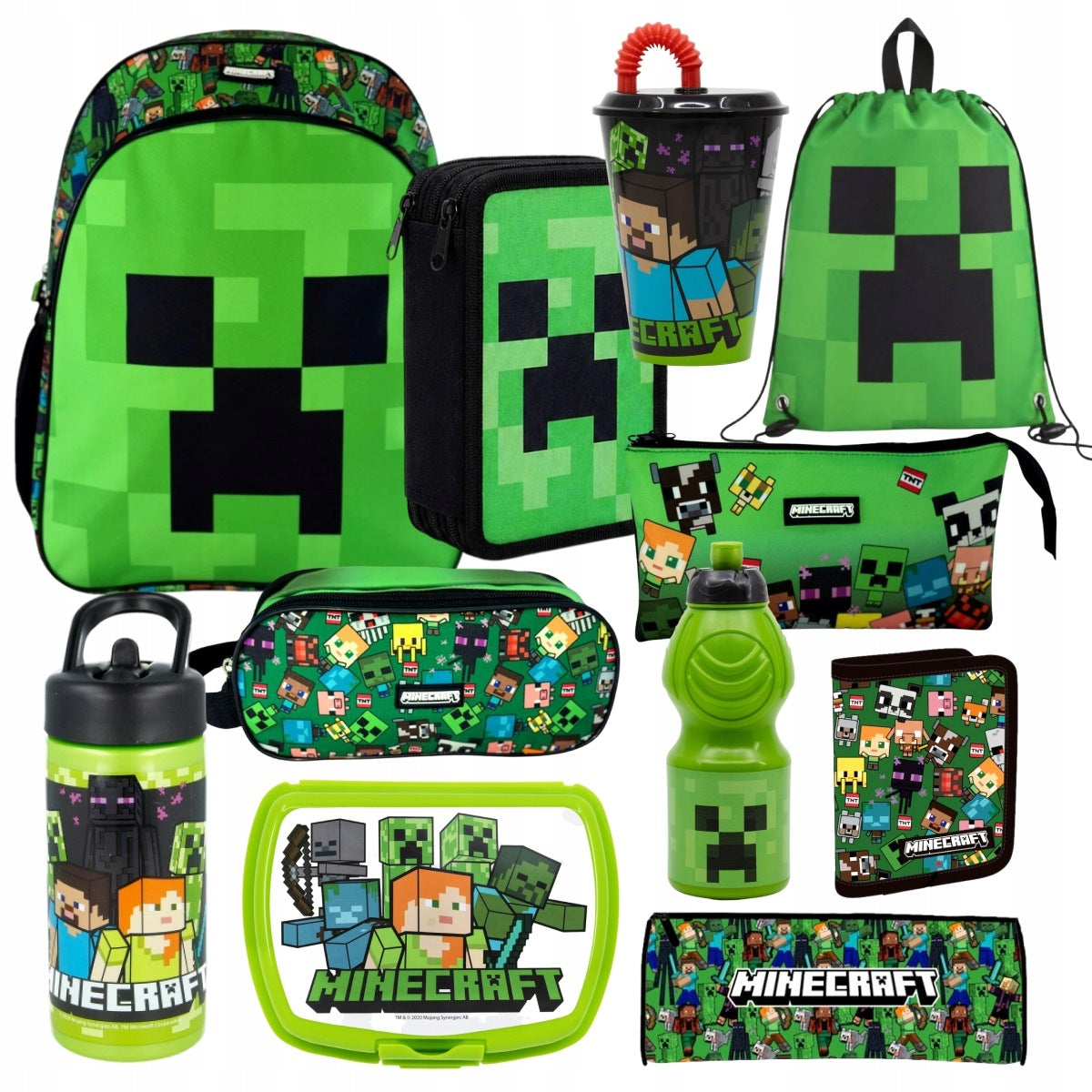 Minecraft XXL School Set - 11 Pieces | A4 School Backpack + Accessories Manufacturer code 5908027922549