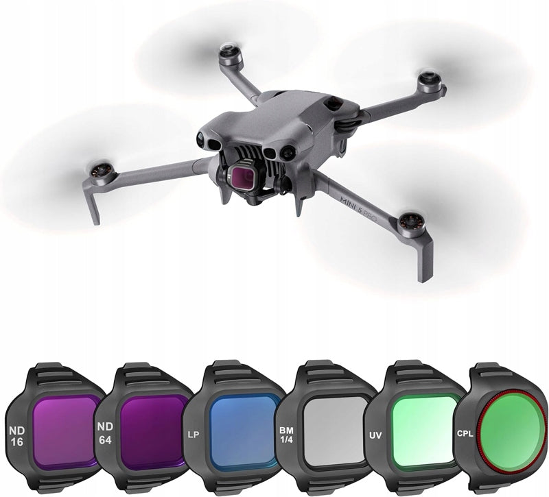 Mini 5 Pro 6-Pack Filters Kit For DJI Mini 5 Pro CPL ND16 ND64 UV LP BM 1/4