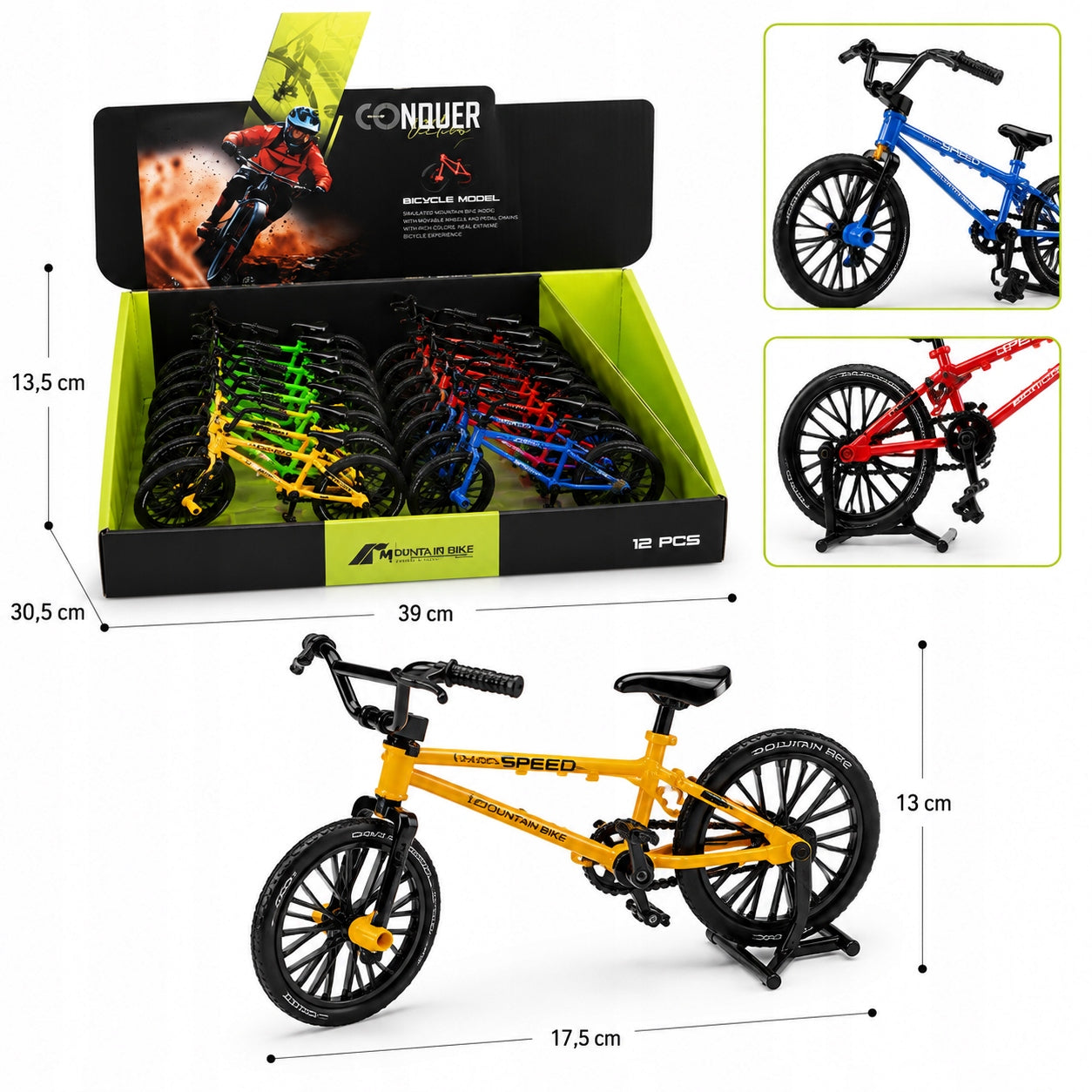 Mini BMX Finger Bike model with moving parts