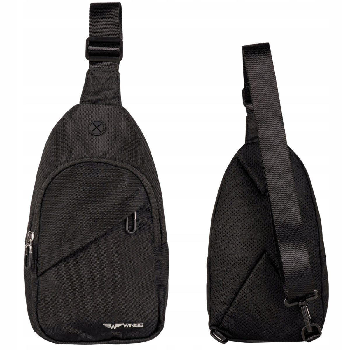 Mini Backpack worn over the shoulder or Bum Bag Crossbody One Harness Wings 007C