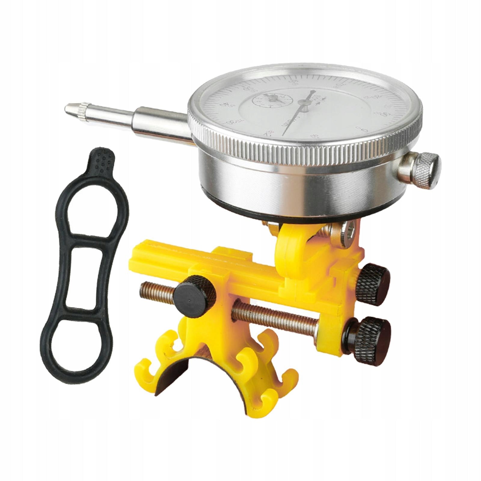 Mini Bike Wheel Truing Stand Yellow With Gauge