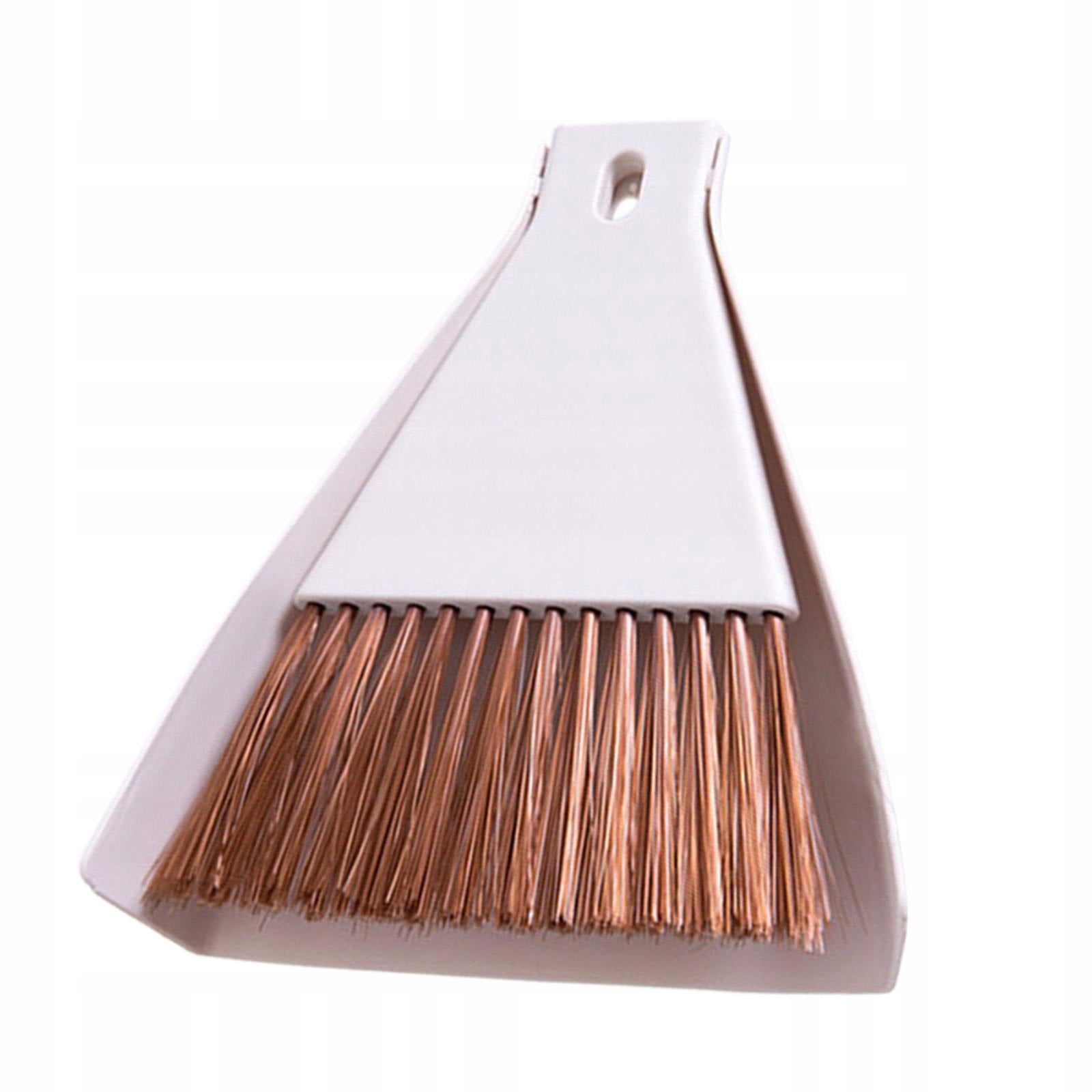 Mini Broom and Dustpan Cleaning Tools Portable Multipurpose Practical Beige