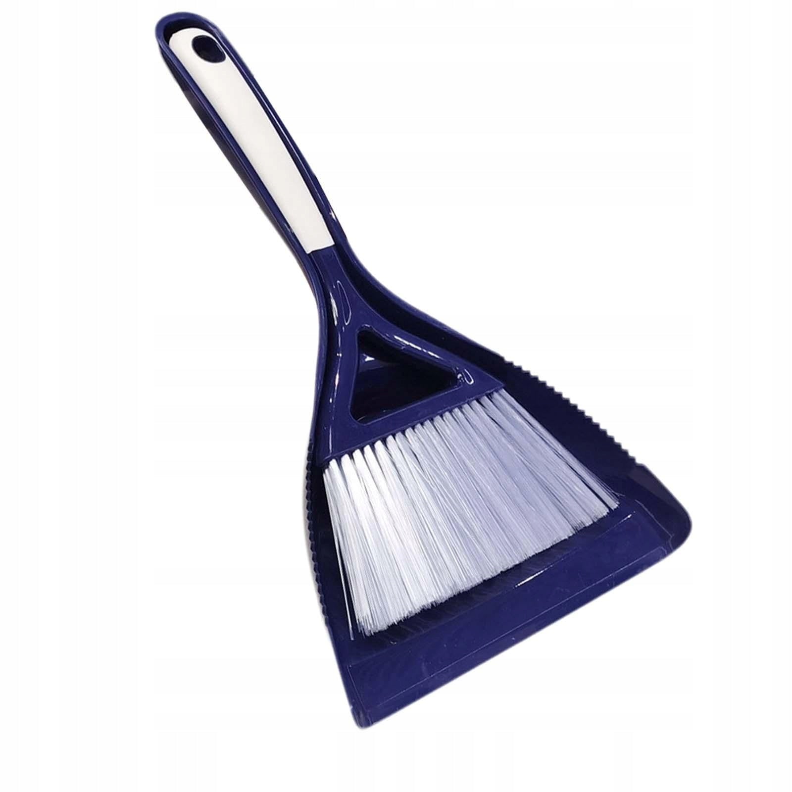 Mini Broom and Dustpan Mini Dustpan and Brush Set Hand Brush Sweeping Blue Brand no brand