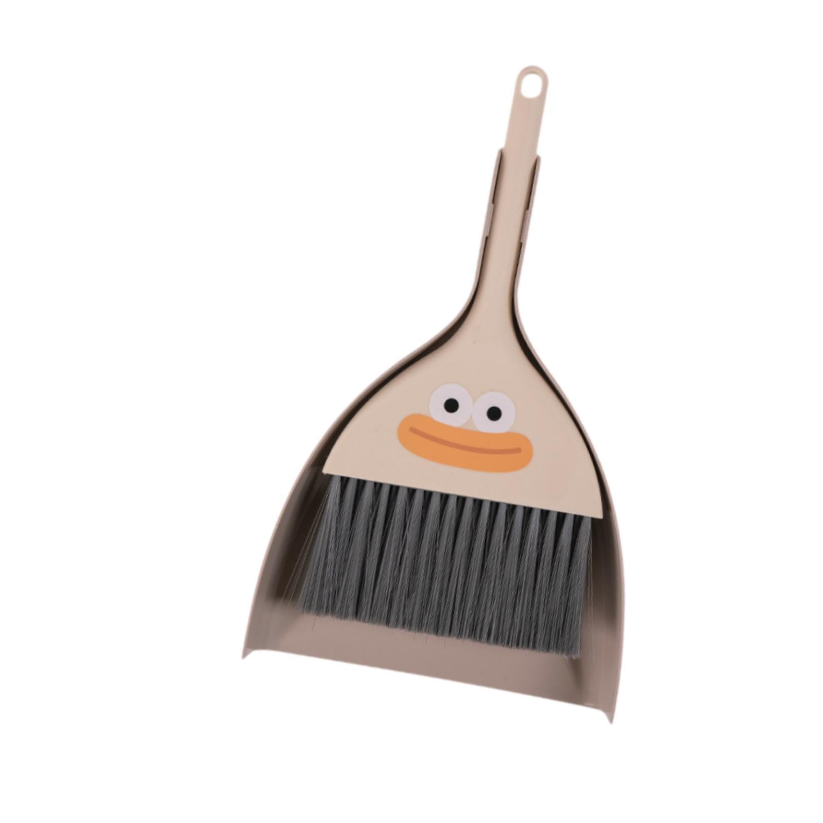Mini Broom and Dustpan Set Educational Cleaning Supplies Dust Pan and Beige