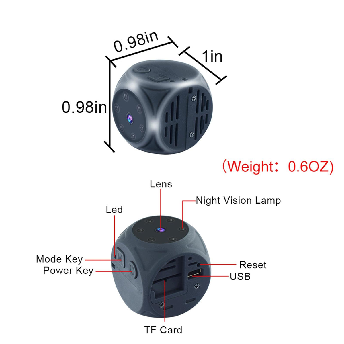 Mini Camera Cam Nanny For Car Outdoor Security Surveillance Packaging status original