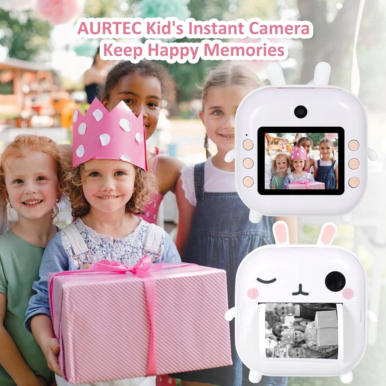 Mini Camera Thermal Printer for Kids Instant Without Ink 48MP Brand no brand