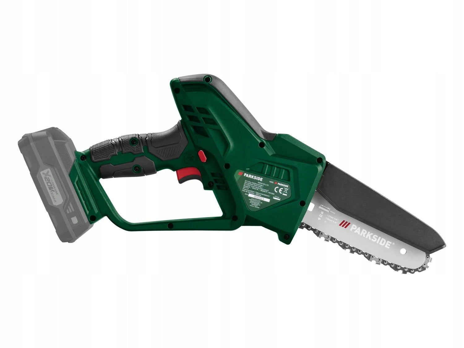 Mini Chainsaw PARKSIDE 20V PAGHS C4 Branch Saw Suitcase Set contents OLEJ DO ŁANCUCHÓW 50ml OSŁONA NA PROWADNICĘ PIŁA ŁAŃCUCHOWA PARKSIDE 20V WALIZKA DO PRZECHOWYWANIA