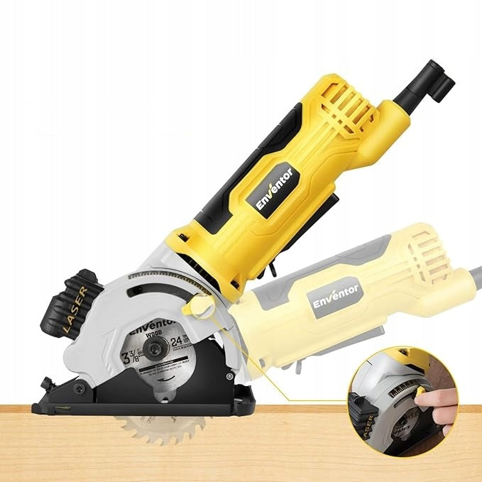 Mini Circular Saw 580W With Laser Guide 3 Blades Small Hand Saw Brand no brand