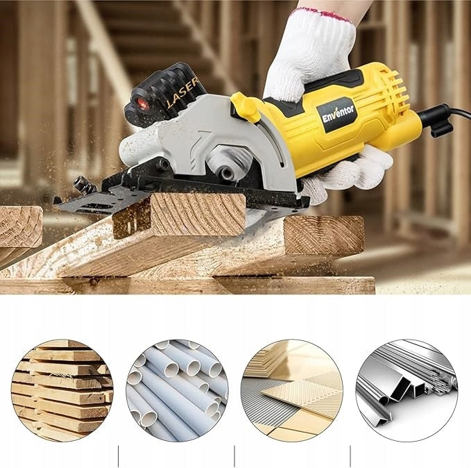 Mini Circular Saw 580W With Laser Guide 3 Blades Small Hand Saw Manufacturer code 580W