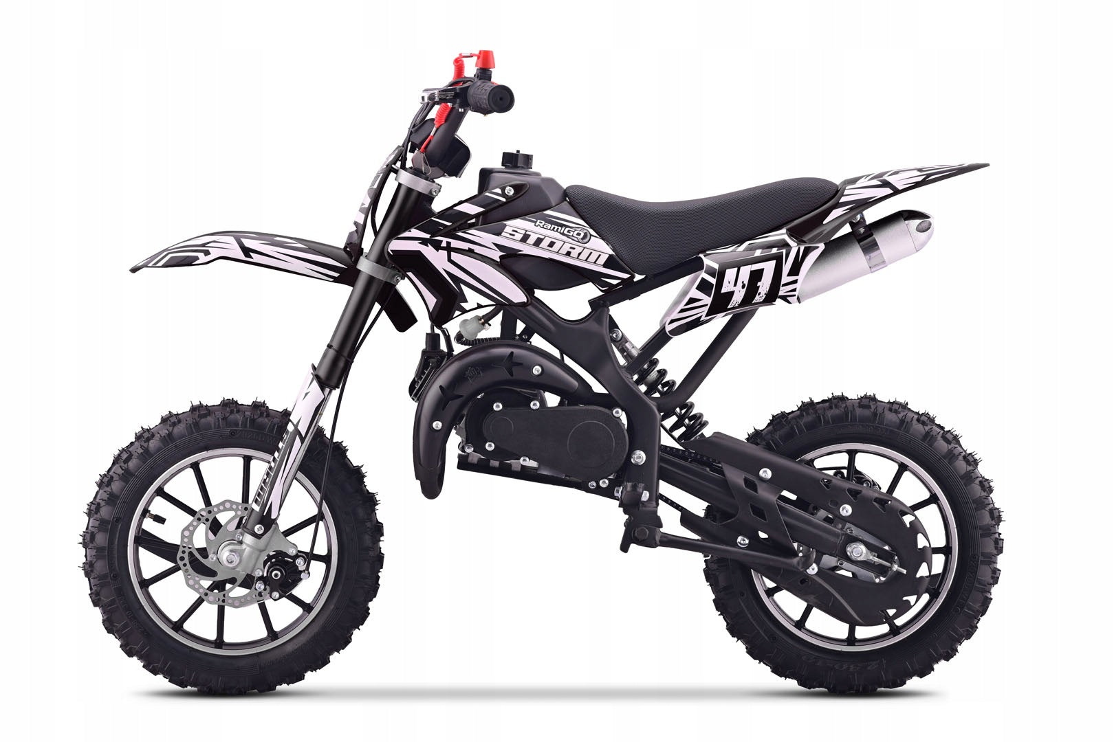 Mini Cross 49cc STORM Combustion Motorcycle Kids Motorcycle 40km/h Black Packaging status original