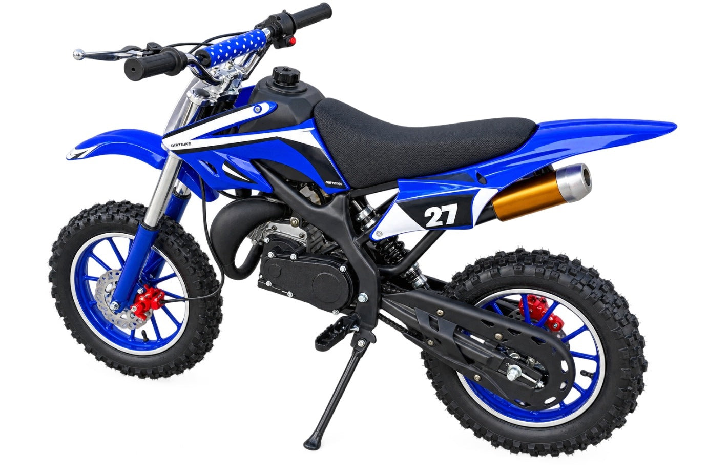 Mini Cross Moto 49cc Combustion on Wheels 10 Inches Motorcycle - Blue Packaging status original