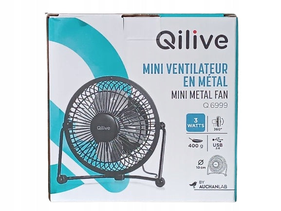 Mini Desk Fan USB Q.6999 Qilive Fan type mini