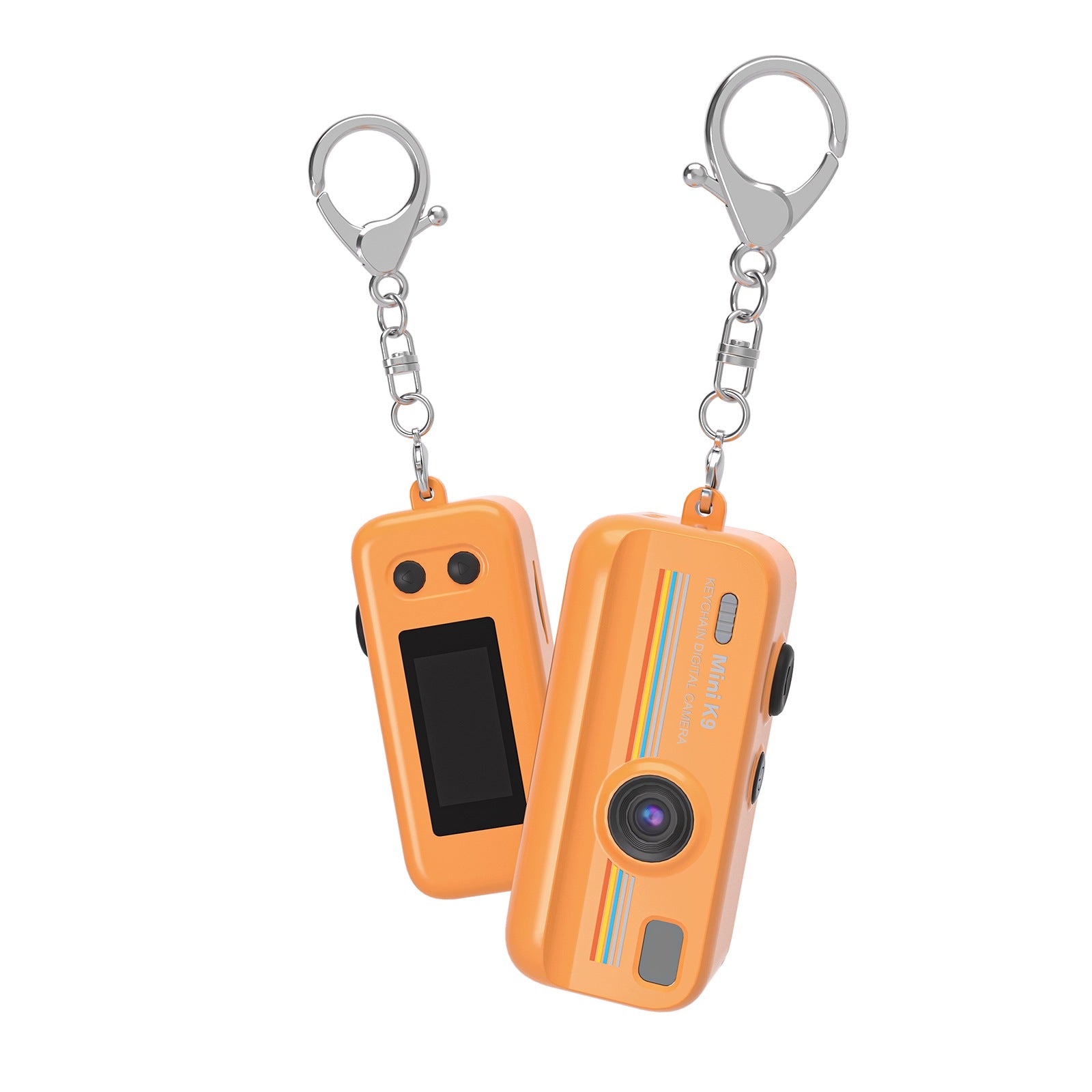 Mini Digital Camera Retro K9 HD Camera Vlogging Keychain Photo Video Yellow Manufacturer code PDD