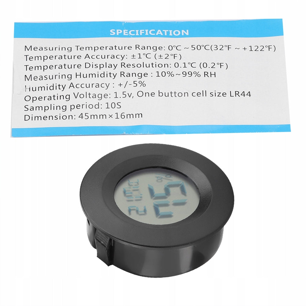 Mini Digital LCD Thermometer Round Temperature Shape for Reptiles in Room Manufacturer code AG250909087853