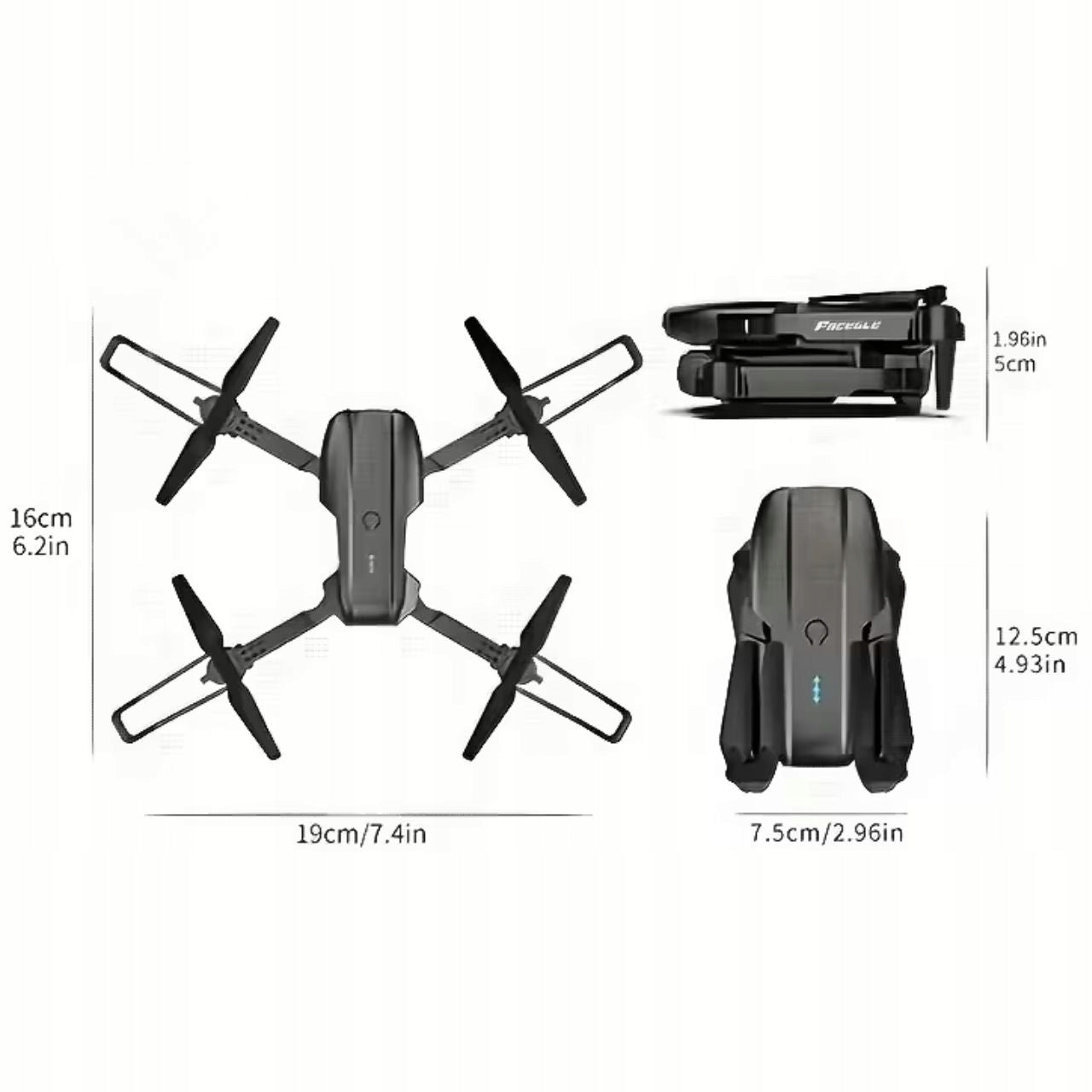 Mini Drone Dual HD Camera Maintaining Height 360° Flip Portable Packaging status original