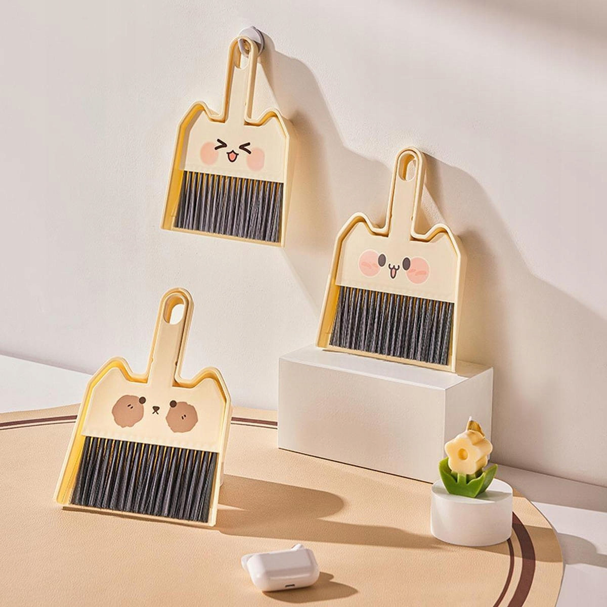 Mini Dustpan and Brush Set Portable for Small Space Desktop Style A Brand no brand