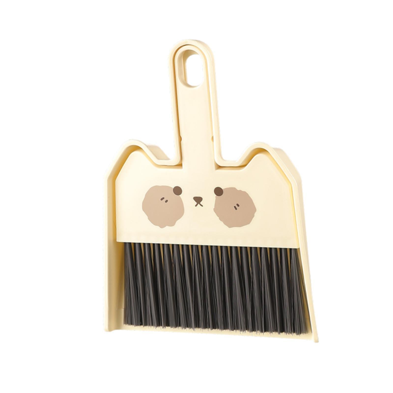 Mini Dustpan and Brush Set Portable for Small Space Desktop Style A