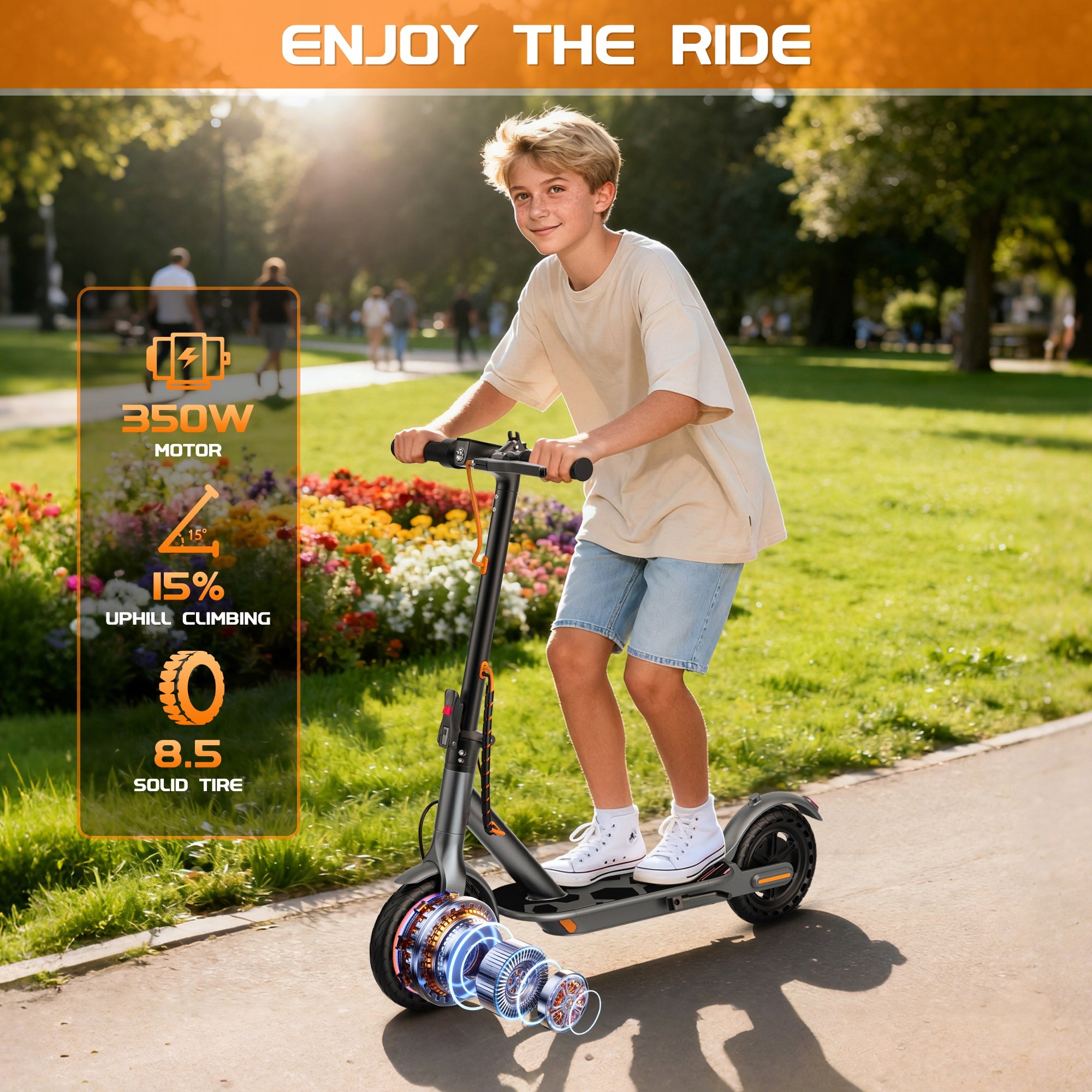 Mini Electric Scooter for Teenagers,350W 19 km Range,APP Foldable Manufacturer code 5903568256252