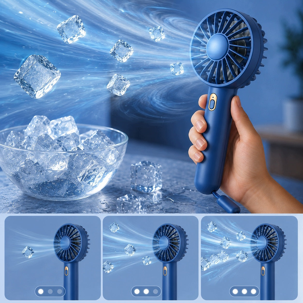 Mini Fan Windmill Portable Desk Handheld Usb Stand Manufacturer code Wentylator wiatrak wiatraczek bezprzewodowy