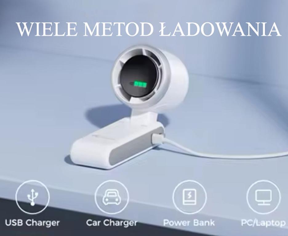 Mini Fan Windmill Portable USB, Quiet, Portable, WINDSY WHITE Dominant color white