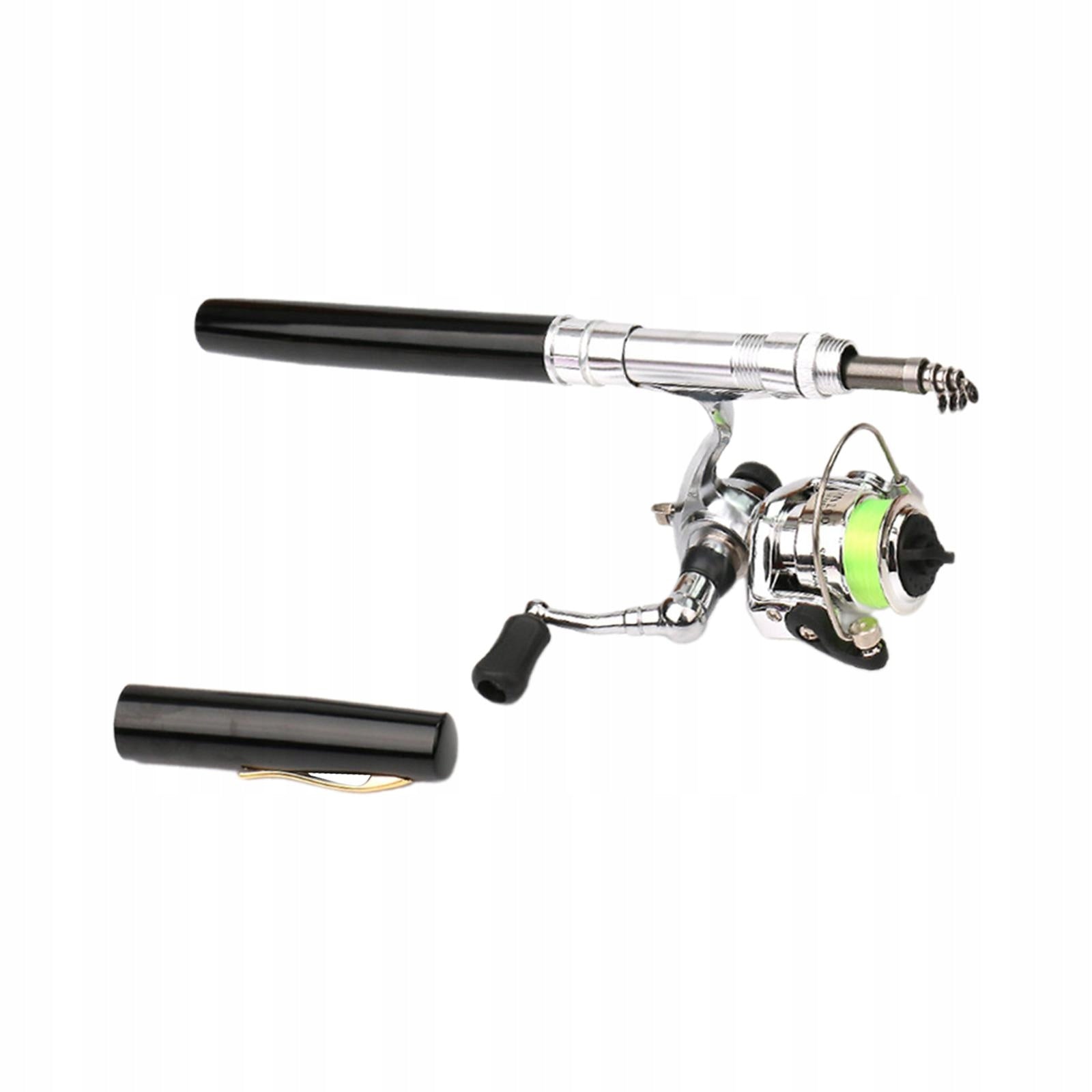 Mini Fishing Rod and Reel Mini Pen Fishing Pole Pocket Compact for Black Manufacturer code 08366054044