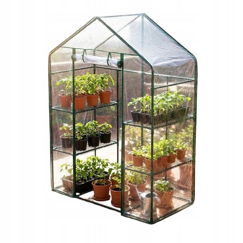 Mini Garden and Balcony Greenhouse 195x140x70 cm with 2 PVC Shelves