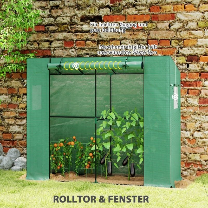 Mini Greenhouse with Rolling Doors and UV Mesh Windows Manufacturer code 784841
