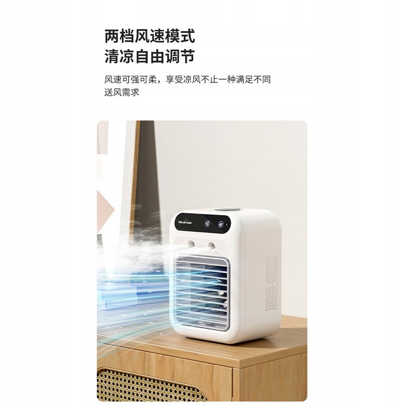 Mini Hydrating Spray Cooling Fan Dominant color white