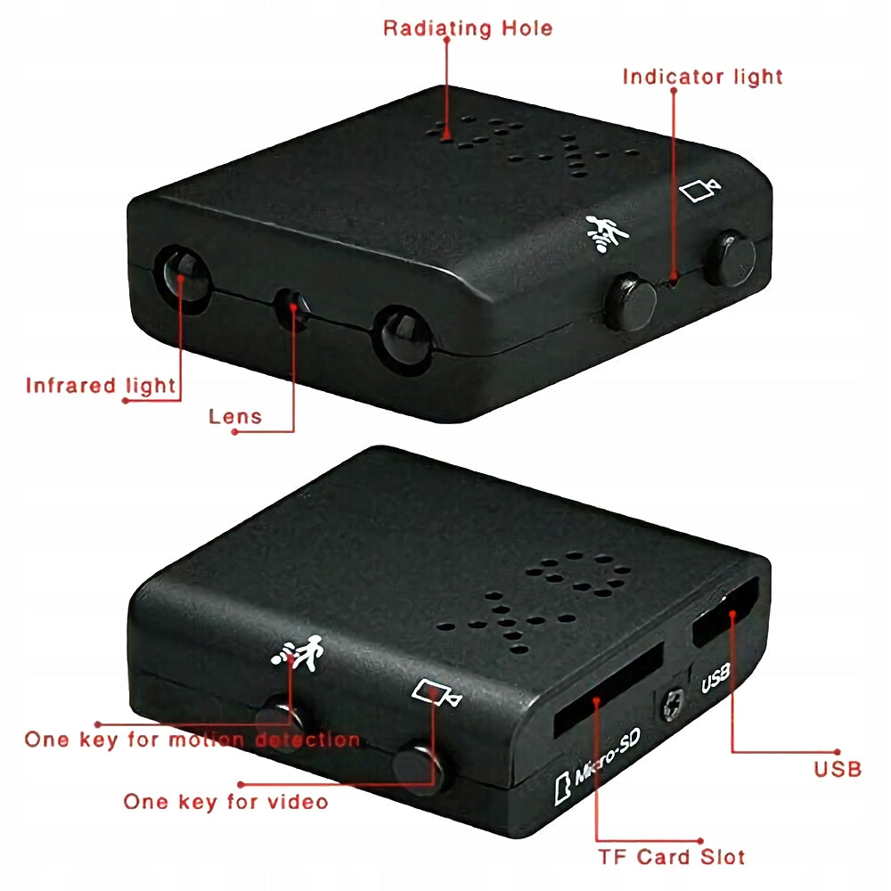 Mini Intelligent IR-CUT Infrared Night Vision Camera Mini HD Camera Packaging status original