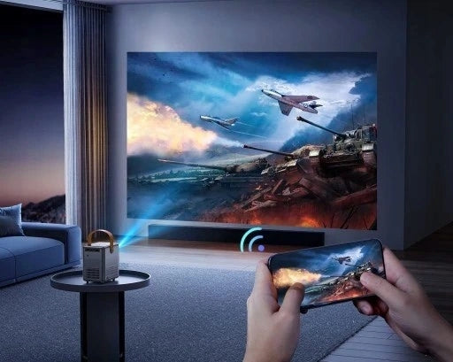 Mini LED PROJECTOR PORTABLE PROJECTOR Feegar WiFi 5G Bluetooth HDMI FOCUS Manufacturer code 5904610880302