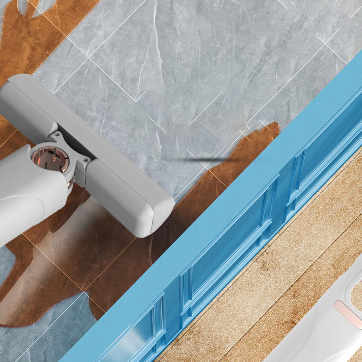 Mini Mop Household Cleaning Tools Reusable Wet and Dry Mop Hand Style B Packaging status original