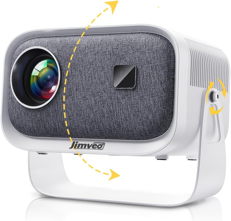 Mini PROJECTOR with WiFi BLUETOOTH JIMVEO E18 1080p WHITE