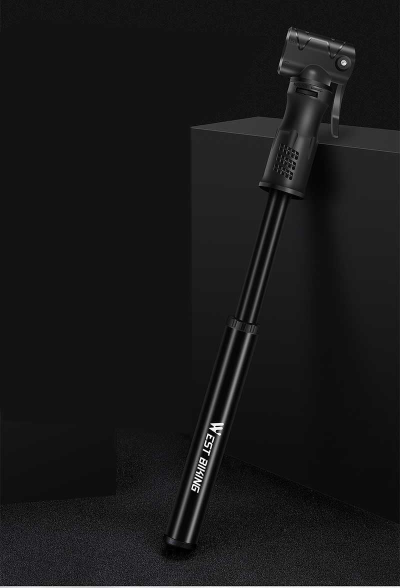 Mini Portable Bicycle Pump Aluminum Black EAN (GTIN) 5905996537019