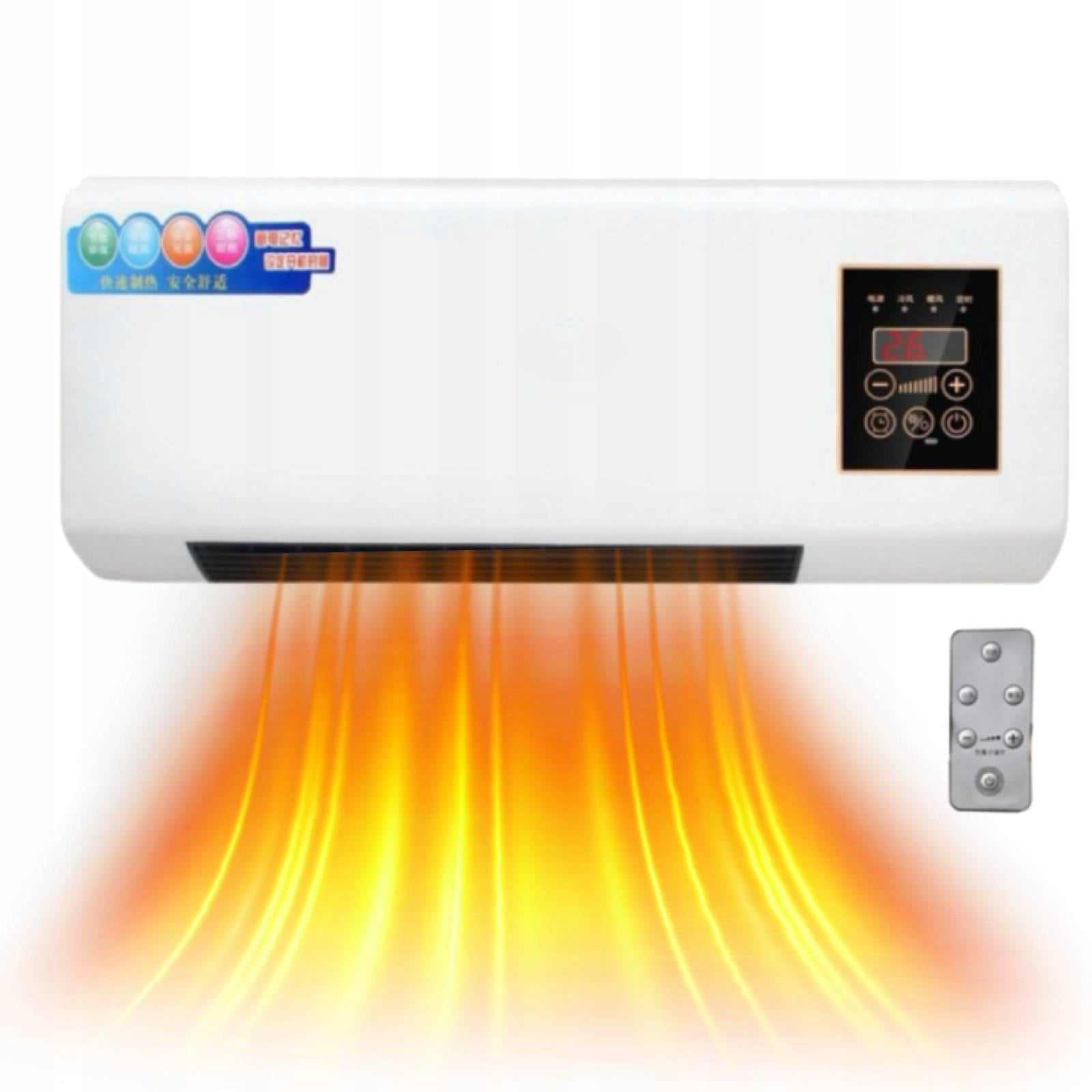 Mini Split Air Conditioner Heater Air Heating Cooling System Wall White